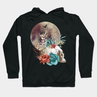 Boho Full Moon Skull Hoodie